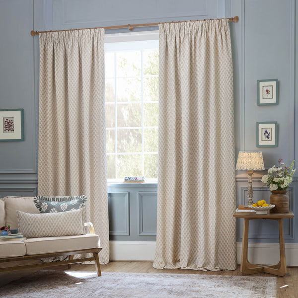 Hutton 167x182 Pencil Pleat Curtains Linen - view 3