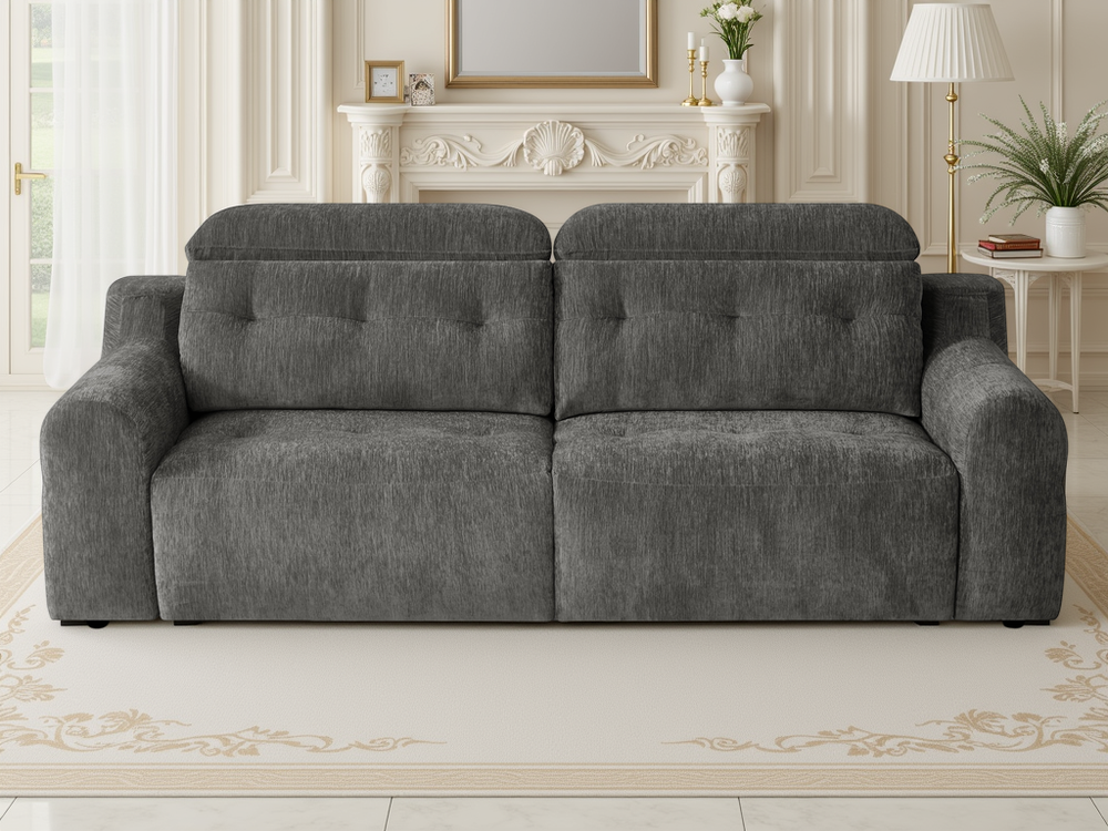 Harrison Electric Sofa Charcoal - Xshowhome