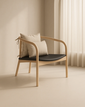 Ikigae Solid Oak Lounge Chair - Tommy Franks