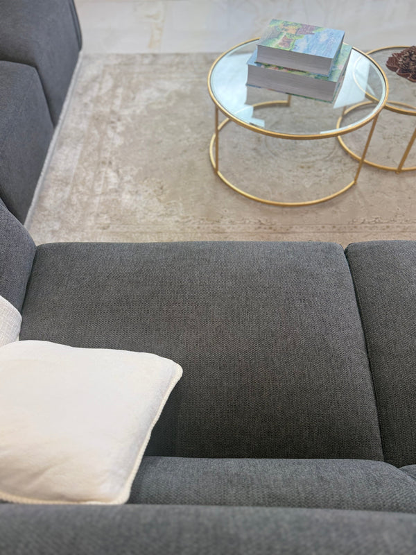 Ascot Sofa Charcoal 3+2 Set - Xshowhome