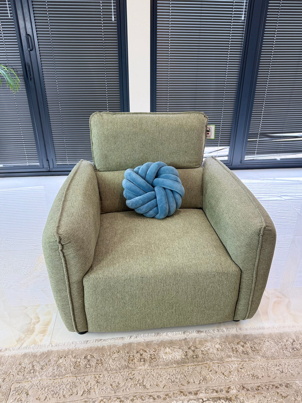 Ascot Sofa Green Armchair - Xshowhome