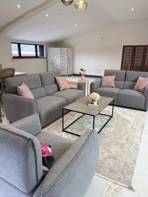 Ascot Sofa Grey 3+2 Set - Xshowhome