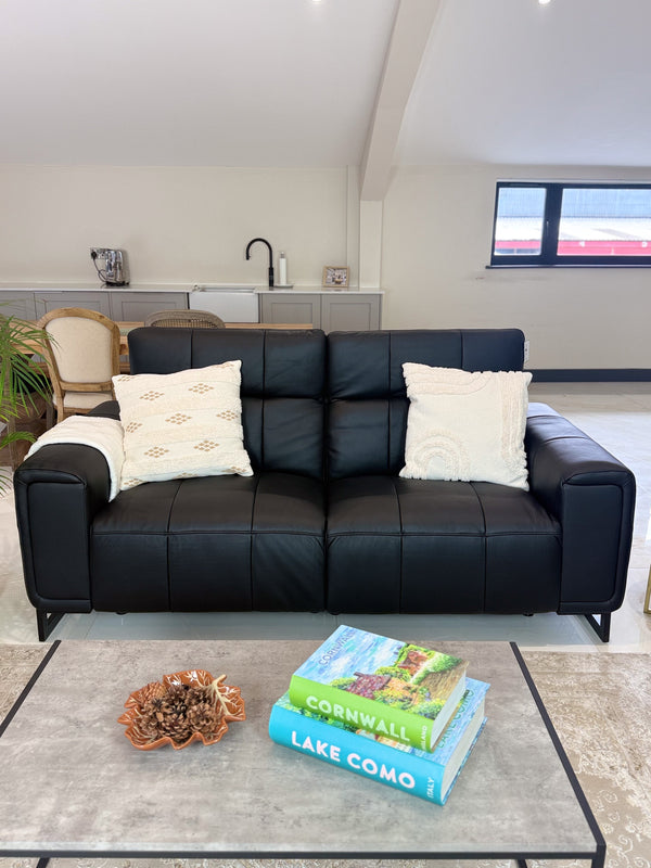 Richmond Electric Recliner Sofa Black 3+2 Set - Xshowhome