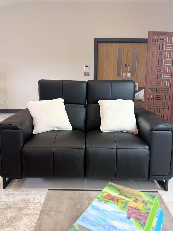 Richmond Electric Recliner Sofa Black 3+2 Set - Xshowhome
