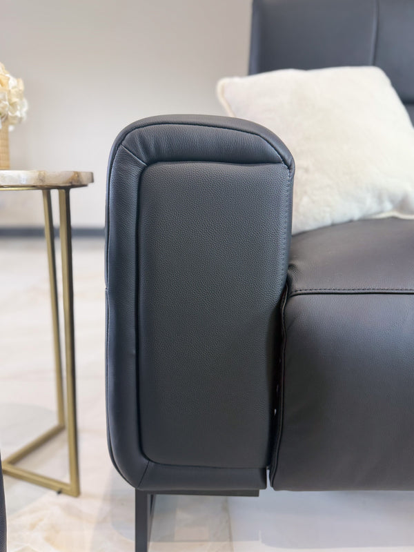 Richmond Electric Recliner Sofa Black 3+2 Set - Xshowhome