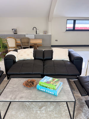 Richmond Electric Recliner Sofa Black 3+2 Set - Xshowhome