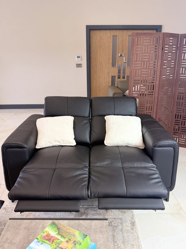 Richmond Electric Recliner Sofa Black 3+2 Set - Xshowhome