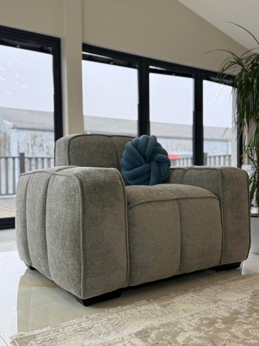 Paris Sofa Grey Armchair - Xshowhome