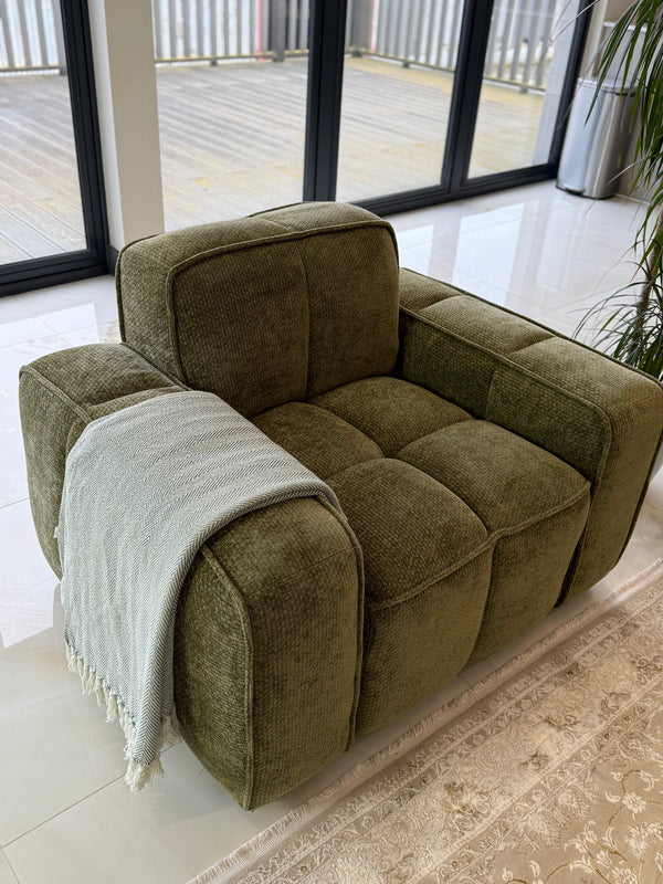 Paris Sofa Olive Armchair - Xshowhome