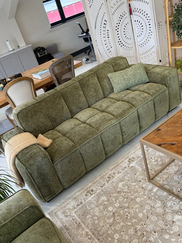 Paris Sofa Olive 3 Seater - Xshowhome