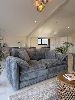 Solaya Sofa Grey 3 Seater - Xshowhome