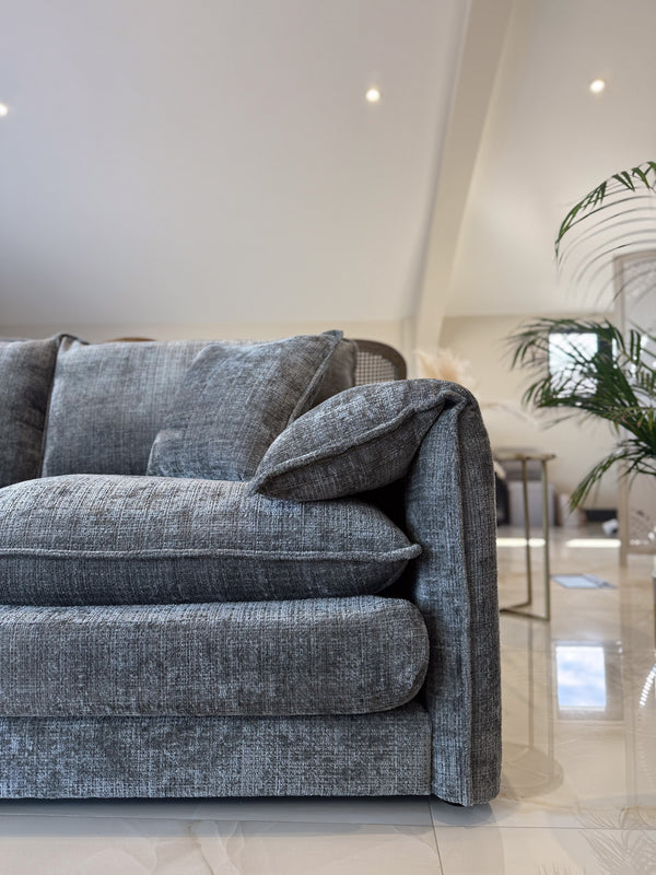 Solaya Sofa Grey 3 Seater - Xshowhome