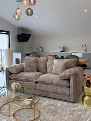 Solaya Sofa Beige 3 Seater - Xshowhome