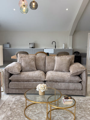Solaya Sofa Beige 3 Seater - Xshowhome