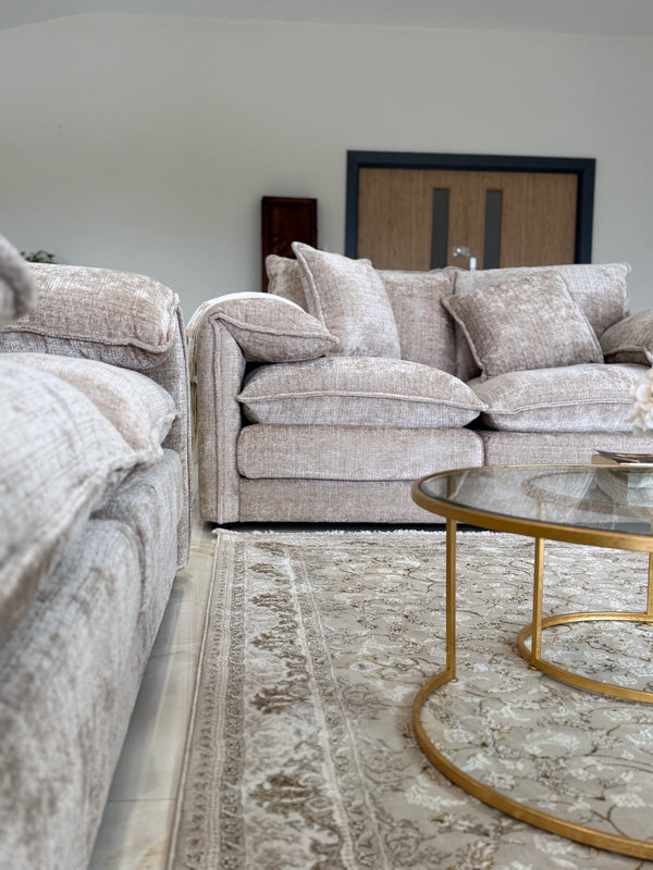 Solaya Sofa Beige 3 Seater - Xshowhome