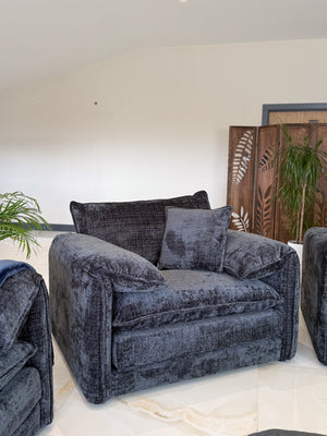 Solaya Sofa Black Armchair - Xshowhome