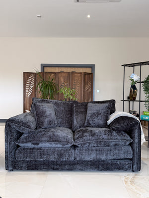 Solaya Sofa Black 2 Seater - Xshowhome