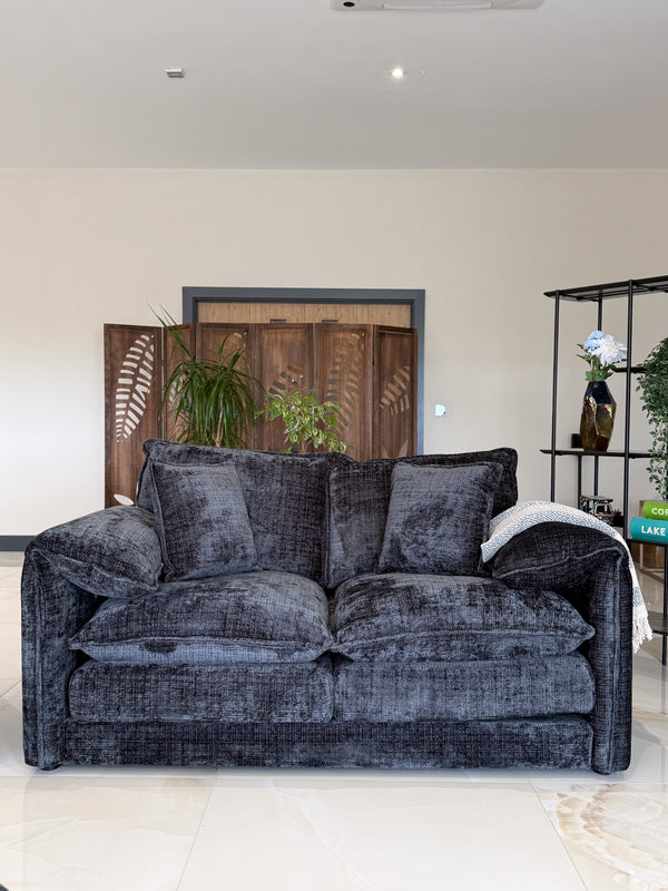 Solaya Sofa Black 2 Seater - Xshowhome