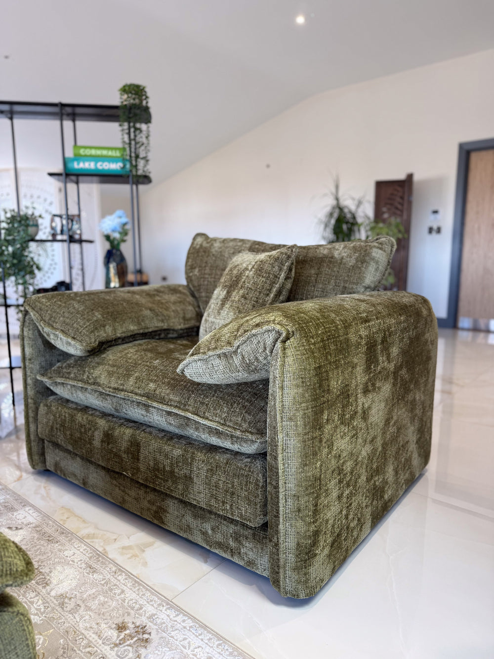 Solaya Sofa Green Armchair - Xshowhome