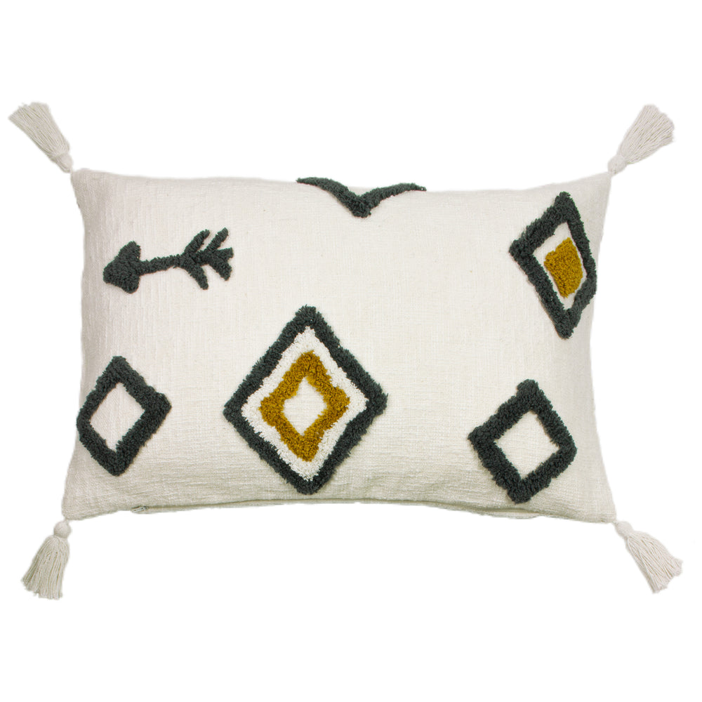 Inka 40x60 Feather Filled Cushion Natural