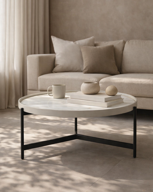Ivery Coffee Table - Light Grey - Tommy Franks