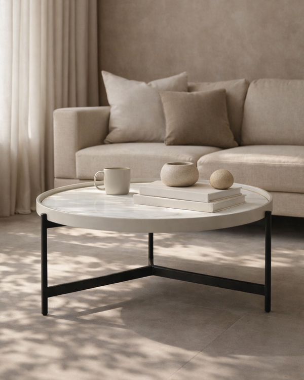 Ivery Coffee Table - Light Grey - Tommy Franks