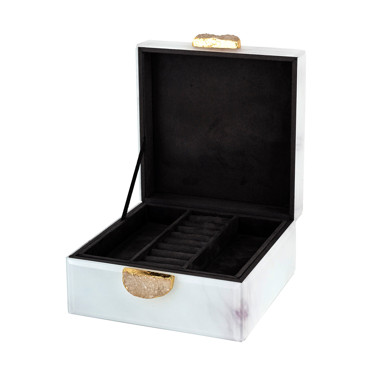 Jewellery Box Bayou white marble look- Richmond Interiors