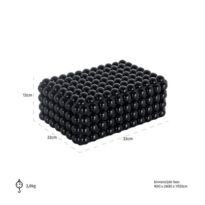 Storage box Batool big (Black)- Richmond Interiors