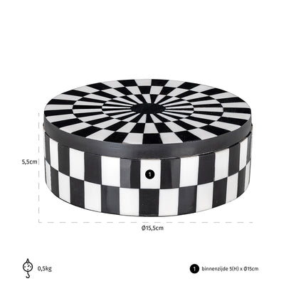 Storage box Nore (Black/white)- Richmond Interiors