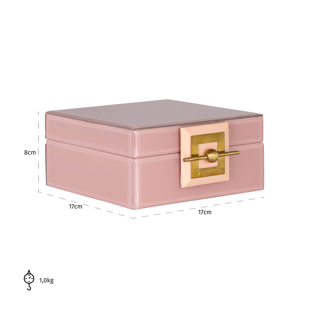 Storage box Bodine pink small- Richmond Interiors