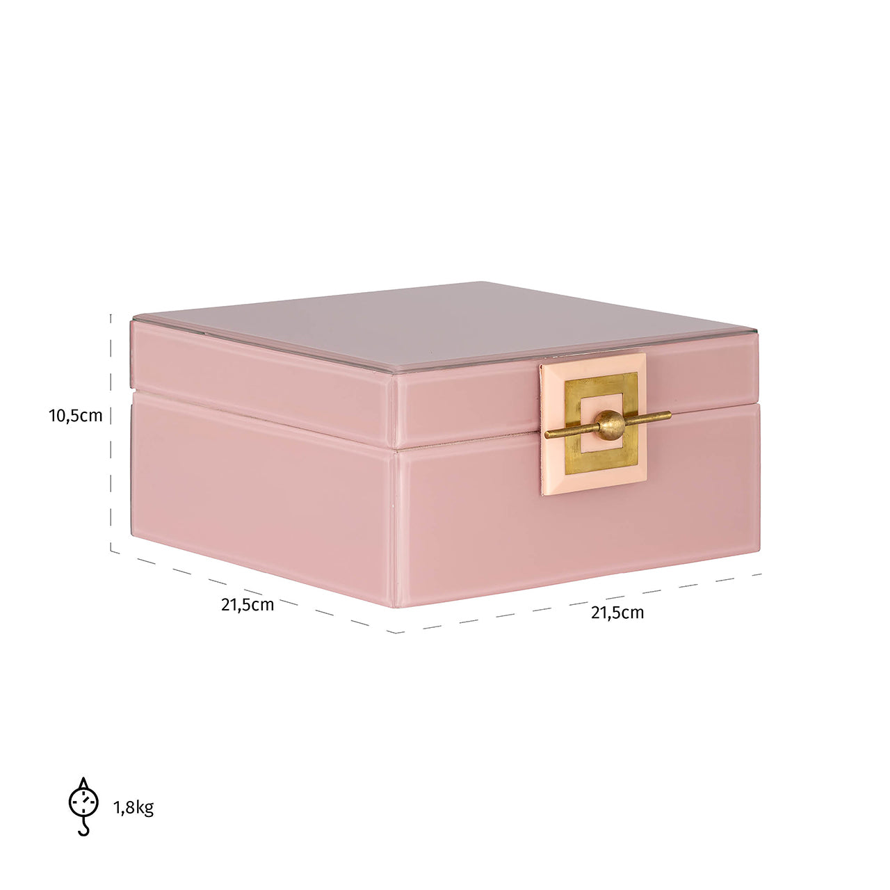 Storage box Bodine pink big- Richmond Interiors