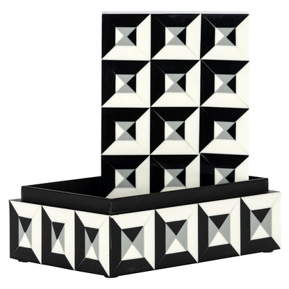 Storage Box Licia (Black/white)- Richmond Interiors