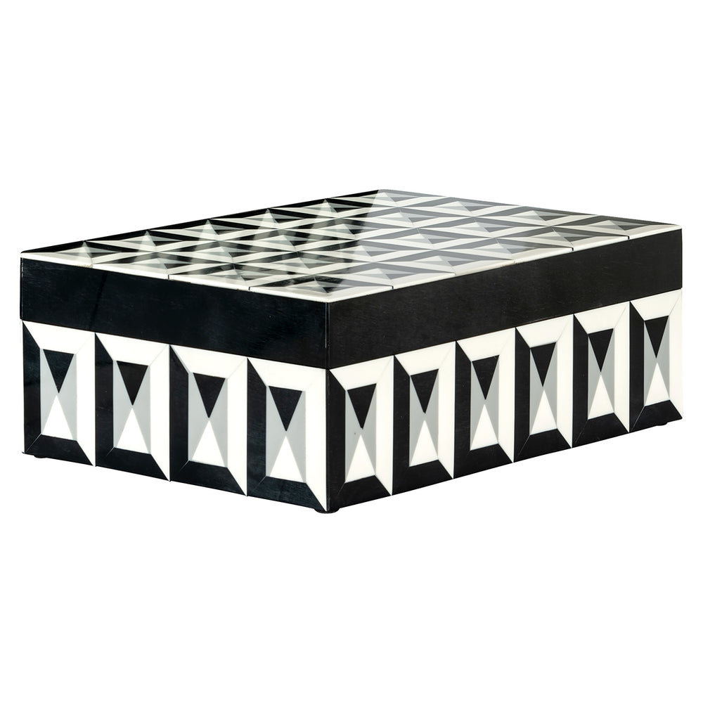 Storage Box Licia Big (Black/white)