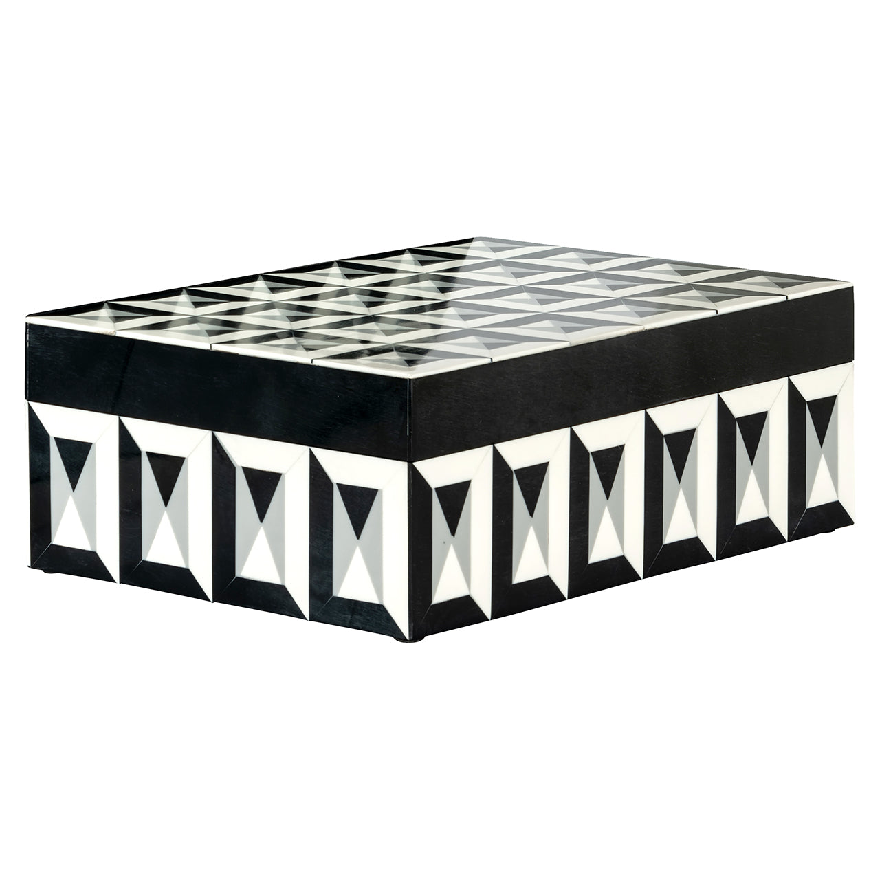 Storage Box Licia Big (Black/white)