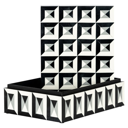 Storage Box Licia Big (Black/white)- Richmond Interiors
