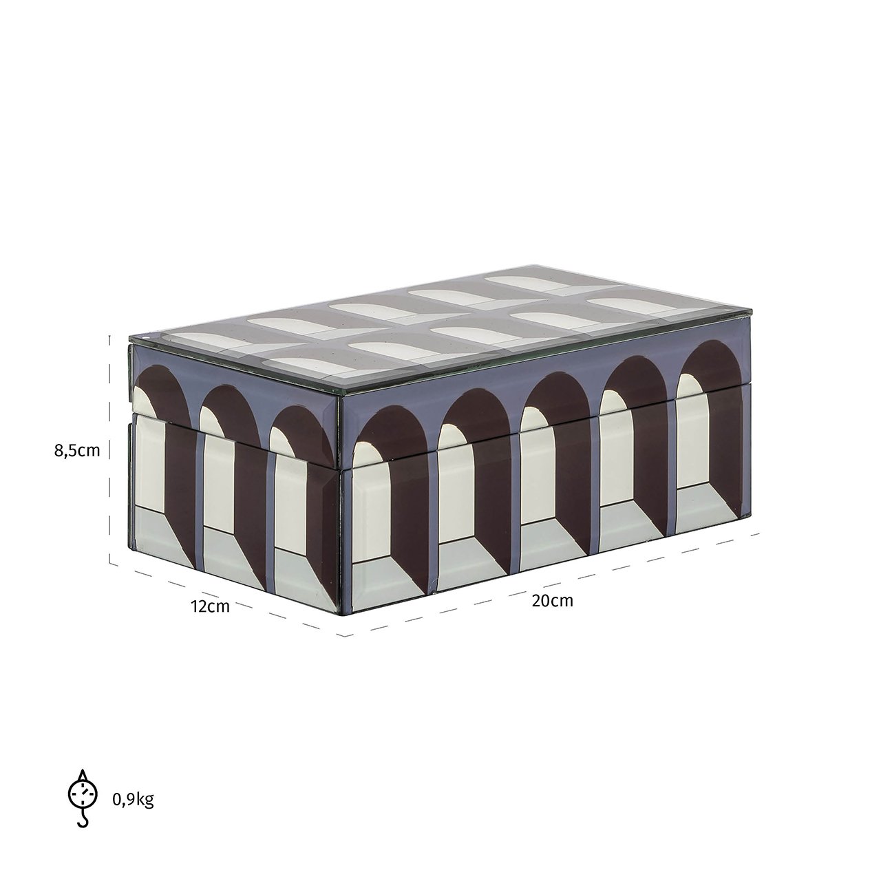 Storage box Vaya small (Black)- Richmond Interiors