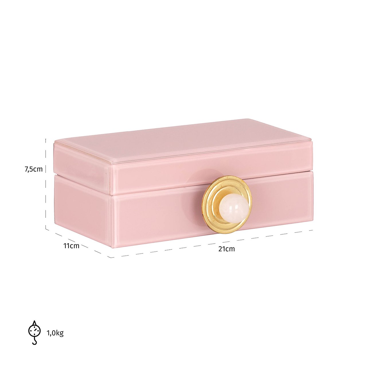 Storage box Jamila small (Pink)- Richmond Interiors