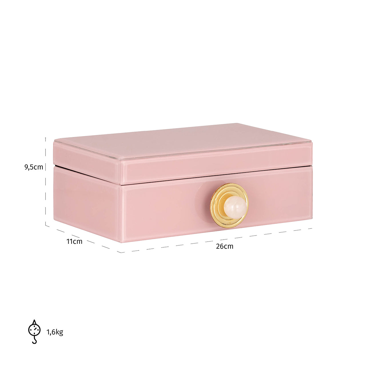 Storage box Jamila big (Pink)- Richmond Interiors