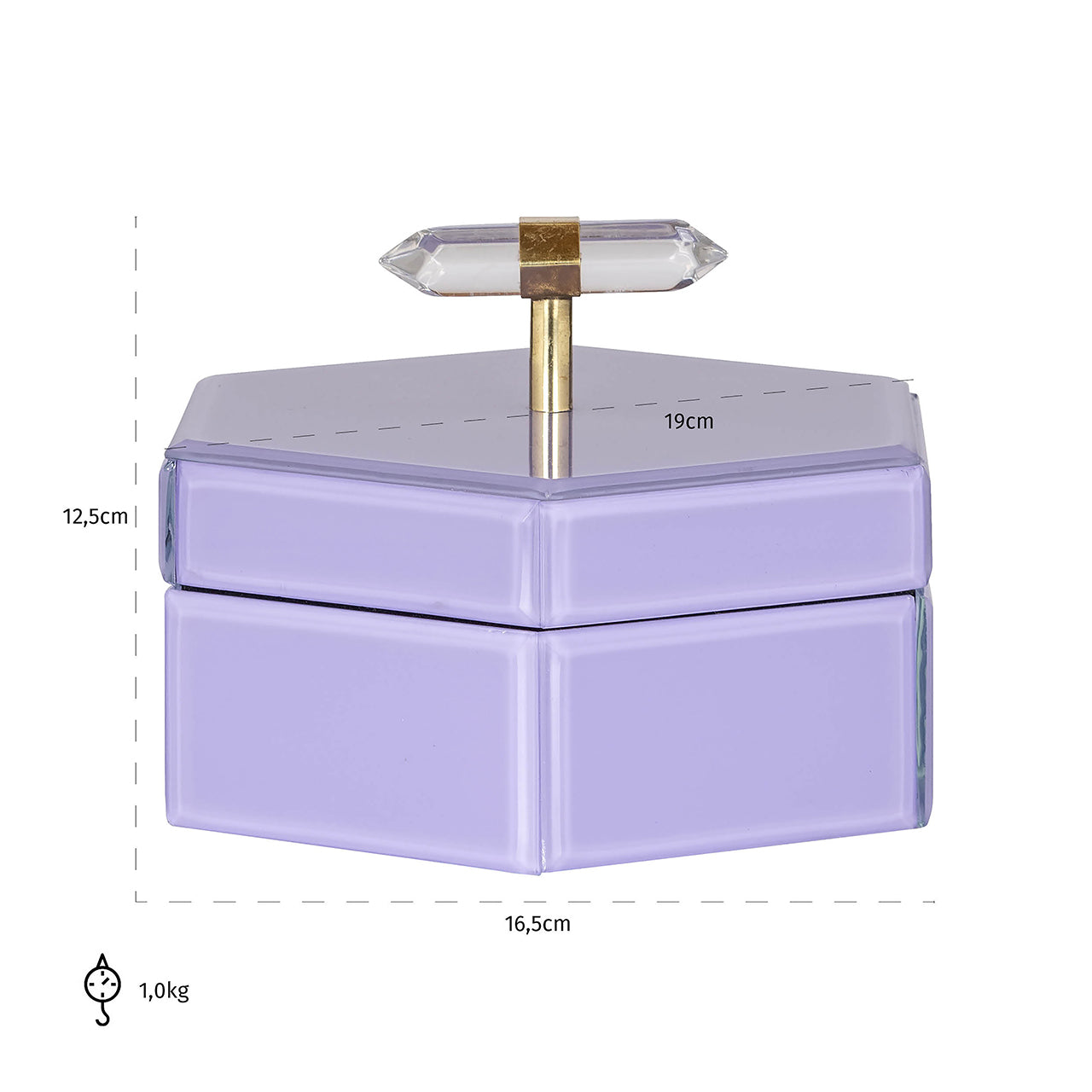 Storage box Jutta small (Purple)- Richmond Interiors