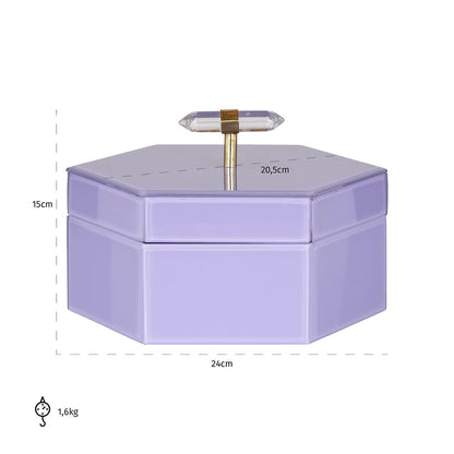 Storage box Jutta big (Purple)- Richmond Interiors