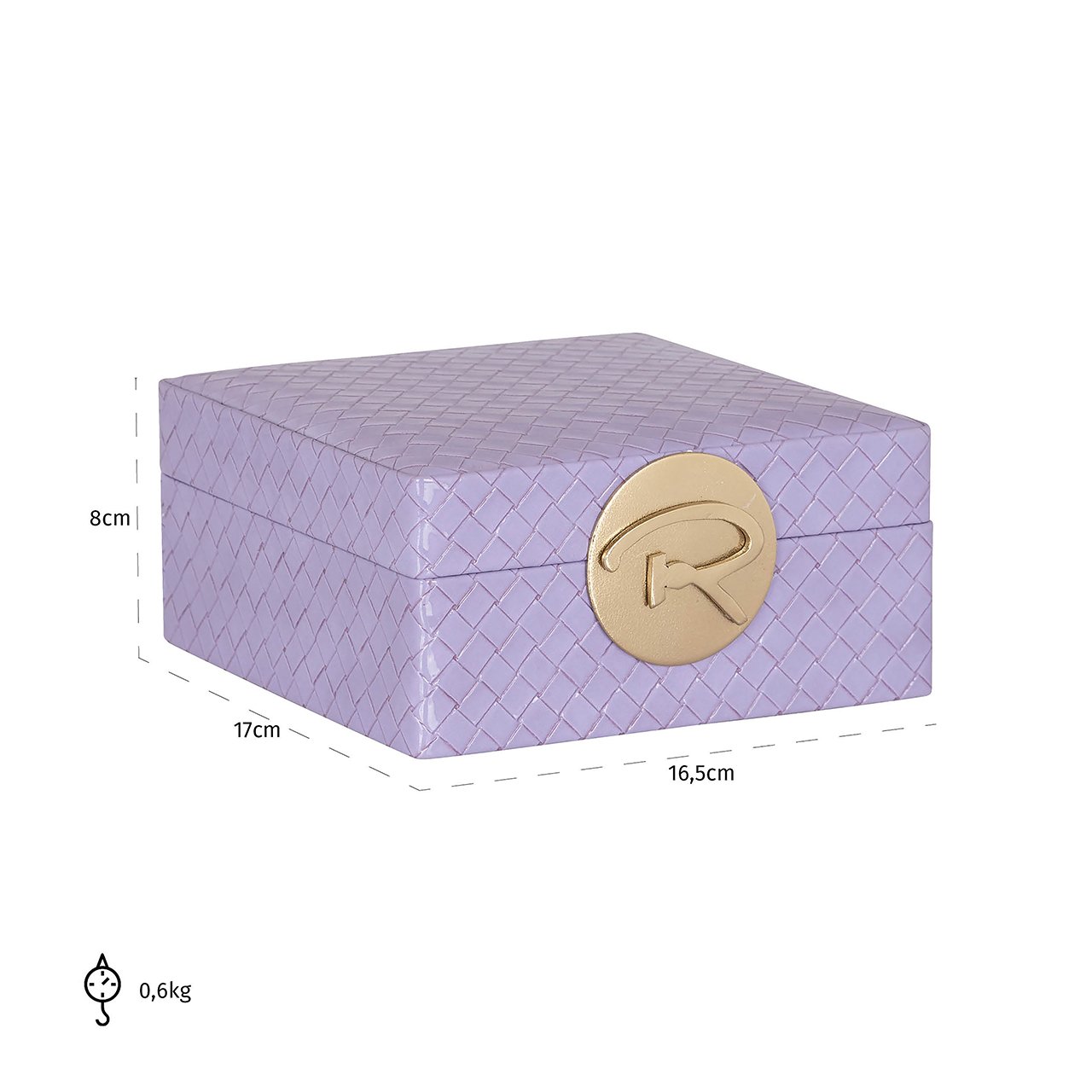 Jewellery box Joelle small (Purple)- Richmond Interiors