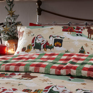 Jolly Santa Double Duvet Set Multi - Riva