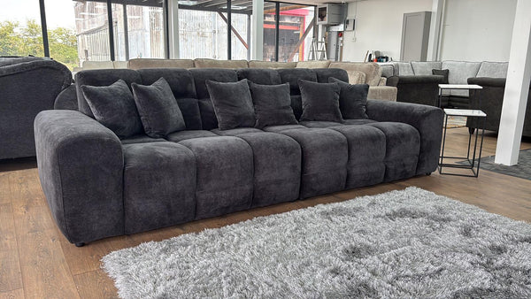 Jacob Sofa Black 4 Seater - Xshowhome