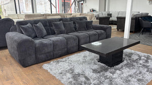 Jacob Sofa Black 4 Seater - Xshowhome