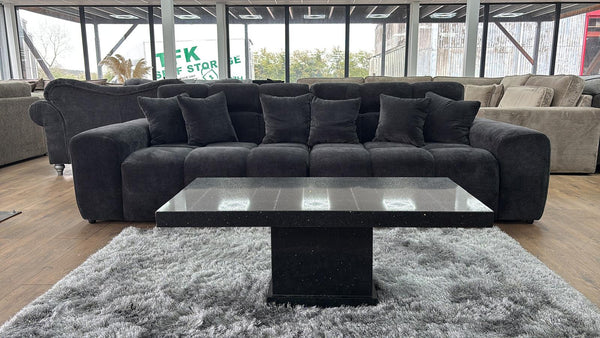 Jacob Sofa Black 4 Seater - Xshowhome