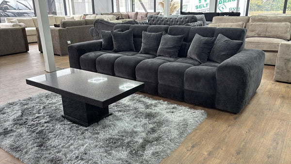 Jacob Sofa Black 4 Seater - Xshowhome