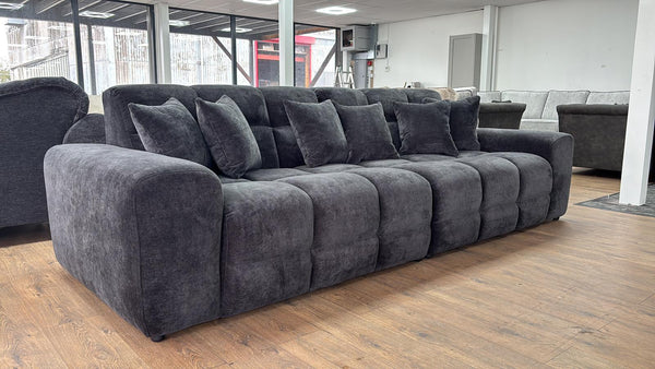 Jacob Sofa Black 4 Seater - Xshowhome