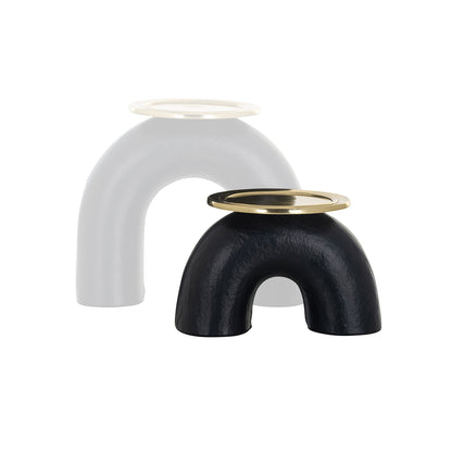 Candle holder Femke small (Black/gold)- Richmond Interiors