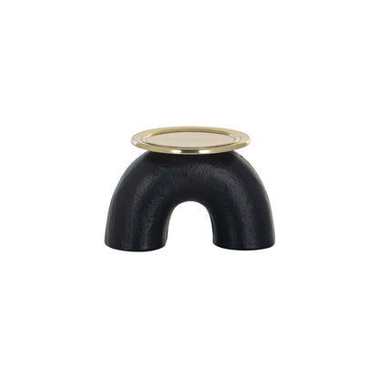 Candle holder Femke small (Black/gold)- Richmond Interiors