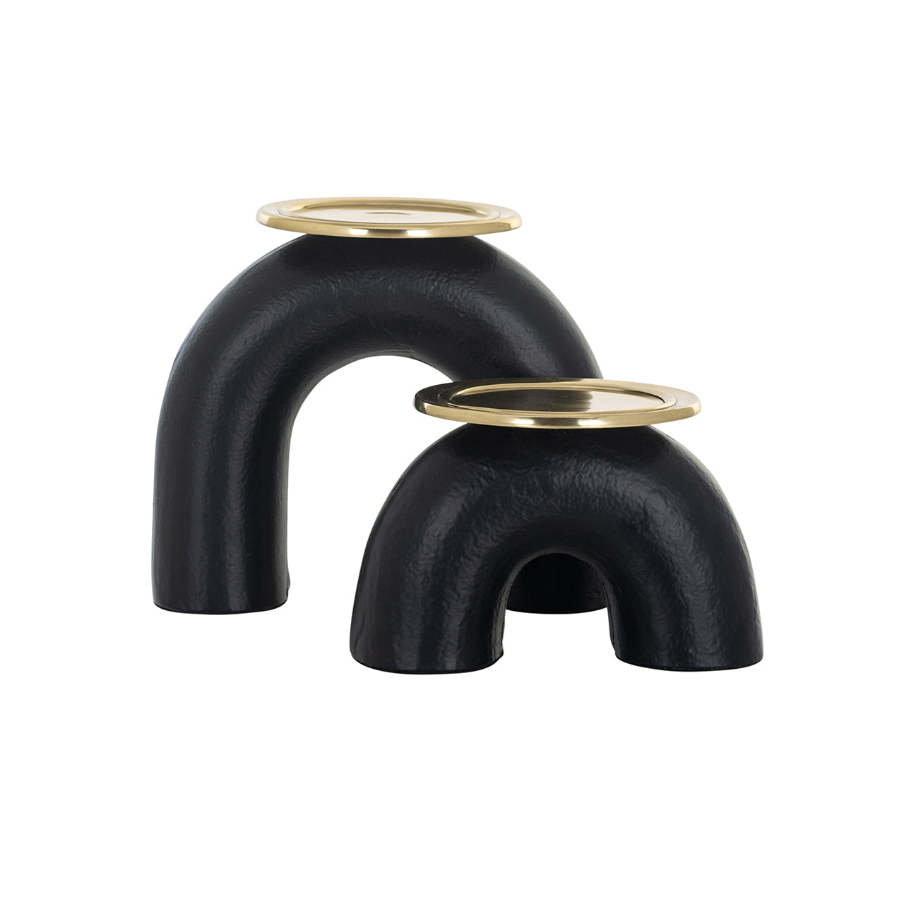 Candle holder Femke small (Black/gold)- Richmond Interiors